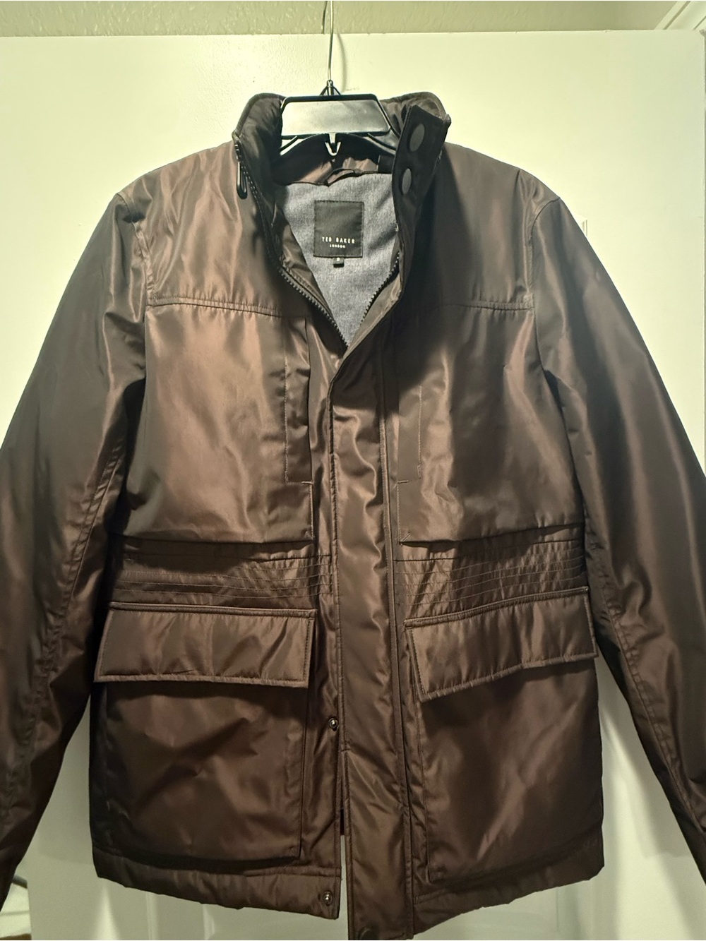 Ted Baker Men's Brown Quilted Field Jacket